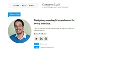 Desktop Screenshot of cameronluck.com